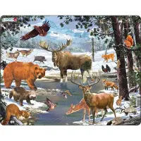 Larsen Puzzles Maxi Pohjoisen metsä 36,5 x 28,5 cm palapeli