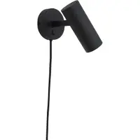 House Nordic Nida - Lamp, Black, 190 Cm Fabric Cord - Black - 22X10X15CM