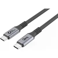 Microconnect 3.2 Gen2x2 USB-C -kaapeli, 20Gbps, 100W, 2m, musta
