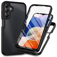 Mtp Products Samsung Galaxy A16 360 Suojaussarja Kotelo - Musta / Selkeä