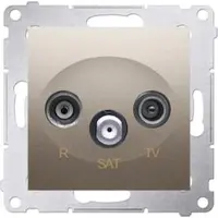 Kontakt Antenniliitin Kontakt-simon kultainen matta Dask.01/44
