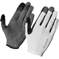 Gripgrab Pacr Insidegrip Full Finger Summer Gloves White Treenikäsineet M