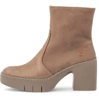 Art for woman. 116561220003_020 Leather Ankle Boots 1656 Sofia taupe (38), 3 to 5 cm, Zip, Casual