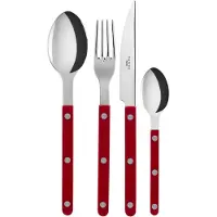 Sabre Bistrot aterimet shiny, 24 osaa Burgundy