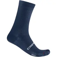Castelli Espresso 18 Blue Belgian Socks, Size S/M