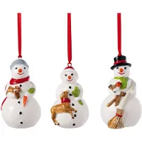 Villeroy & Boch - Nostalgic Ornaments Joulukuusen koriste lumiukot 3 osaa