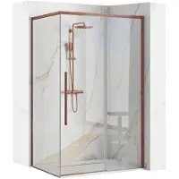 REA Suihkukaappi Solar 90X120 Brush Copper