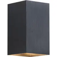 QAZQA Moderni seinävalaisin Gunmetal neliö 2-lamppuinen GU10 50mm - Sandy