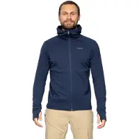 Bergans Men's Rabot Merino Tech Midlayer Hoodie Välikerrospuserot Navy Blue L
