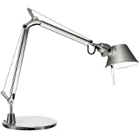 Artemide Led pöytävalaisin Tolomeo Micro, himmennettävä, Alumiini/harmaa/sinkki, Työhuone/toimisto, Alumiini, Design