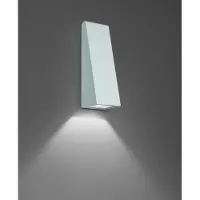 Artemide Led ulkoseinävalaisin Cuneo Mini, Alumiini/harmaa/sinkki, Alumiini, Design,