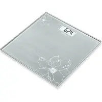 Beurer GS 10 black glass bathroom scale with large LCD display, measurement 100 g, max. 180 kg (75621)