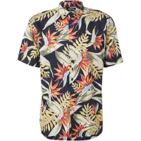 Superdry for man. M4010947A Navy Hawaiian print shirt (S), Casual, Modal, Short sleeve