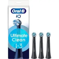 Oral-B iO Ultimate Clean -harjaspäät 3 kpl, musta