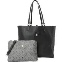 U.S. POLO ASSN. Ostoskassi 'Malibu' harmaa / musta