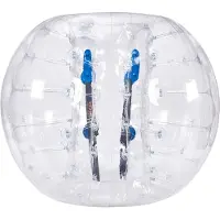 Vevor puhallettava puskuripallo 1-pakkaus, 5FT/1.5M vartalon Sumo Zorb -pallot teini-ikäisille ja aikuisille, 0.8mm paksut PVC-ihmishamsterin kuplapallot ulkojoukkuepeleihin, puskuripallolelut puutarh