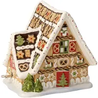 Villeroy & Boch Christmas Toys piparkakkutalo musiikkirasialla Beige
