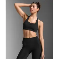 2XU Form Racerback Medium Impact Bra - Black - XS