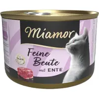 Miamor 24x185g Feine Beute ankka kissan märkäruoka