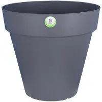 Riviera Pyöreä Harmaa Muoviruukku 414076