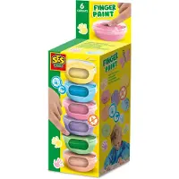 SES Creative Fingerpaint Pastel 6X45Ml - Multi/patterned - ONE SIZE