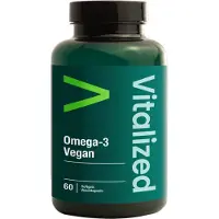 Vitalized Omega-3 Vegan 60 kaps ravintolisä