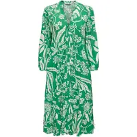 ONLY Onlmilana 7/8 Dress Wvn Noos - Green - XS