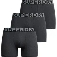 Superdry for man. M3110452C Pack of 3 Boxers Grey design (M), Homewear, Cotton