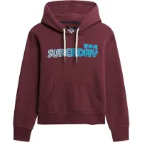 Superdry Faded Core Hood - Burgundy - 8