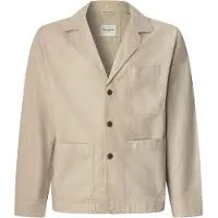 Pepe Jeans for man. PM308858 Aedus beige overshirt (L), Casual, Cotton, Long sleeve
