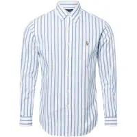 Ralph Lauren for man. 710906622001 Custom Fit Striped Oxford Shirt blue (L), Casual, Cotton, Long sleeve