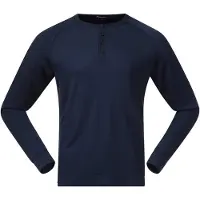 Bergans Men's Lysebu Wool Henley Navy Blue Pitkähihaiset paidat L