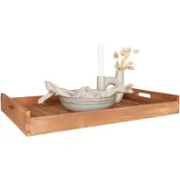 House Nordic Ebba - Tray In Teak, Nature, 58X38 Cm - 58X38X7CM