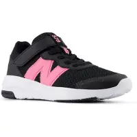 New Balance unisex for kids. PT578V1 578v1 Bungee Lace shoes black (34.5), Flat, Laces, Velcro, Casual, Sport, Multisport, children's fashio
