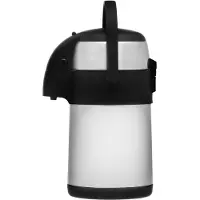 MAKU - Pumpputermos 1,9 L Teräs/Musta