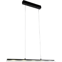 JUST LIGHT Led riippuvalaisin Nele, himmennettävä, Musta, Olohuone/ruokailutila, Metalli, Moderni