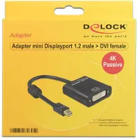DeLOCK 62605, 0,2 m, Mini DisplayPort, DVI-I, Uros, Naaras, Kulta