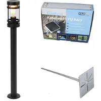 QAZQA Moderni ulkovalaisin musta 80 cm IP44 - Gleam