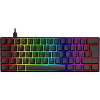 MaxMount Aeon RGB Hotswap PBT Pelinäppäimistö [Gateron Optical Red] - Musta