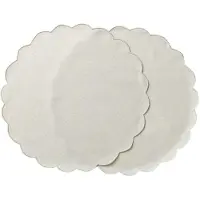 Ziczac - Scallopped Pöytätabletti 36 cm 2 kpl Beige