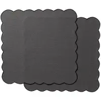 Ziczac - Scallopped Lautasliina 40x40 cm 2 kpl Harmaa