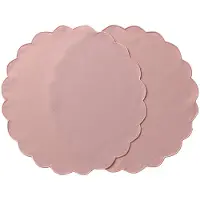 Ziczac - Scallopped Pöytätabletti 36 cm 2 kpl Vaaleanpunainen