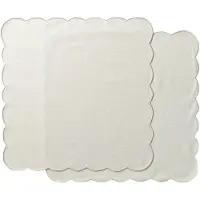 Ziczac - Scallopped Lautasliina 40x40 cm 2 kpl Beige