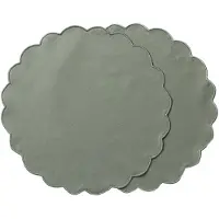 Ziczac - Scallopped Pöytätabletti 36 cm 2 kpl Vihreä