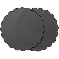 Ziczac - Scallopped Pöytätabletti 36 cm 2 kpl Harmaa