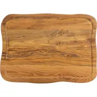 Aida Raw Teak - Skærebræt M Saftrille 1 Stk 45X33X2 Cm - Brown - ONE SIZE