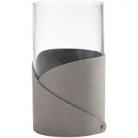 Fyrklövern - Fold Nupo Maljakko 11x20 cm Light Grey