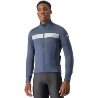 Castelli Raddoppia 3 Long Sleeve Jacket Blue Grey, Size L