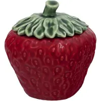Bordallo Pinheiro - Strawberries Kulho kannella 0,45 L Punainen