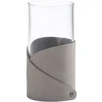 Fyrklövern - Fold Nupo Maljakko 7,5x15 cm Light Grey
